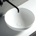 Lavandino da appoggio bianco opaco solid surface SWAN