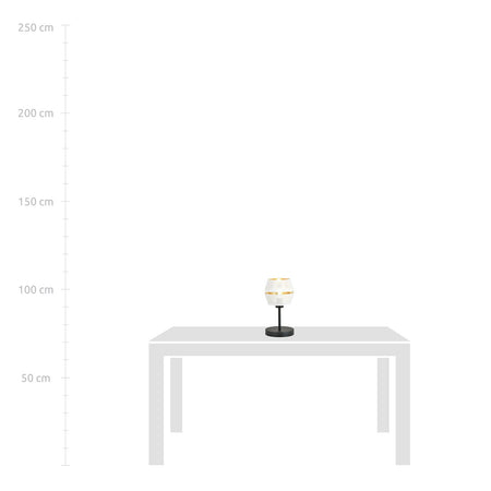 Lumetto Contemporaneo 1 Luce Malia In Metallo Bianco E Oro