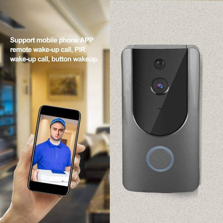 Videocitofono Wifi Ip Telecamera Citofono Campanello Senza Fili App Smartphone