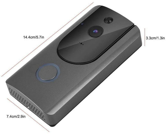 Videocitofono Wifi Ip Telecamera Citofono Campanello Senza Fili App Smartphone