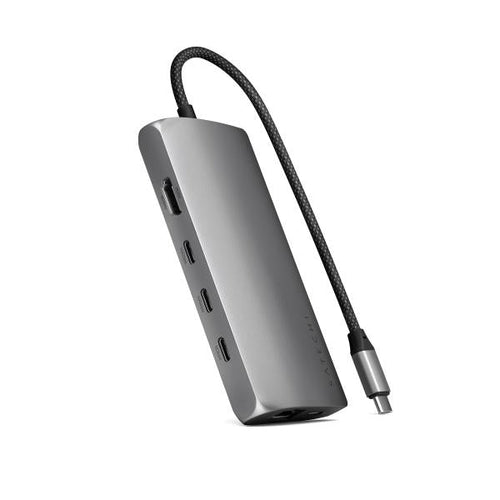 Satechi ST-P8KEM replicatore di porte e docking station per laptop Cablato USB 3.2 Gen 1 (3.1 Gen 1) Type-C Grigio