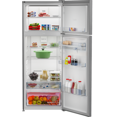 Beko Frigo Doppia Porta No Frost 455lt E 70cm Silver Rdne455e40dsn