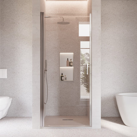 Porta doccia battente nicchia 6mm h195 anticalcare SALEMA
