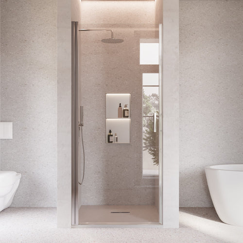 Porta doccia battente nicchia 6mm h195 anticalcare SALEMA