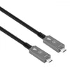 Cavo Ottico Attivo Dati e Video USB 3.2 Gen 2 USB-C M/M Fibra Ottica 4K 10 m