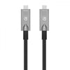 Cavo Ottico Attivo Dati e Video USB 3.2 Gen 2 USB-C M/M Fibra Ottica 4K 10 m