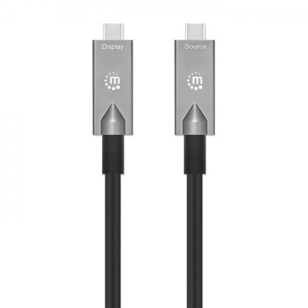 Cavo Ottico Attivo Dati e Video USB 3.2 Gen 2 USB-C M/M Fibra Ottica 4K 10 m