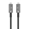 Cavo Ottico Attivo Dati e Video USB 3.2 Gen 2 USB-C M/M Fibra Ottica 4K 10 m