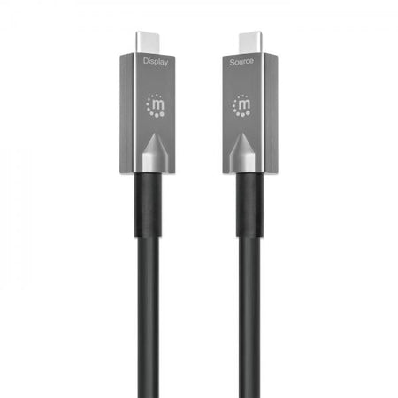 Cavo Ottico Attivo Dati e Video USB 3.2 Gen 2 USB-C M/M Fibra Ottica 4K 10 m
