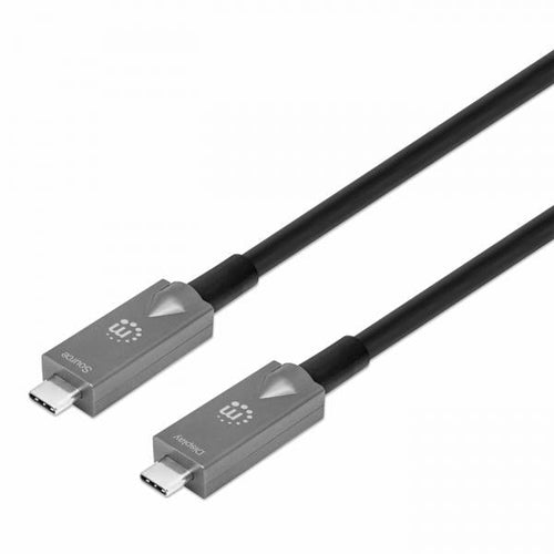 Cavo Ottico Attivo Dati e Video USB 3.2 Gen 2 USB-C M/M Fibra Ottica 4K 10 m