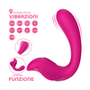 Vibratore a U punto G e clitoride con controllo tramite app in morbido silicone