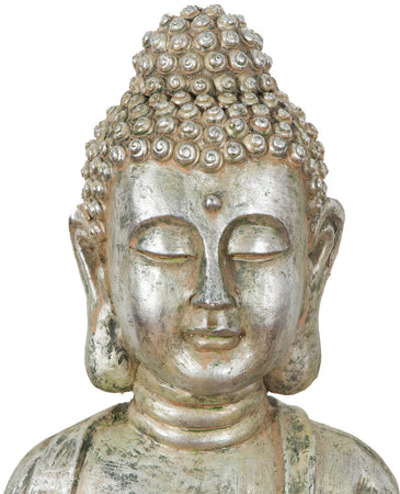 Biscottini Statua di Buddha in resina finitura oro anticato L36xPR29xH60 cm Statuetta