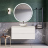 Mobile bagno sospeso 100cm Bianco con mensola per lavabo da appoggio - ARMONY