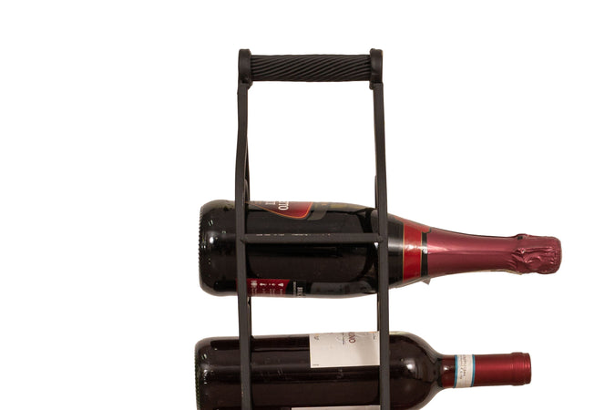 Biscottini Biscottini Cantinetta Portabottiglie 8 Bottiglie Ferro Battuto Nera Anticata