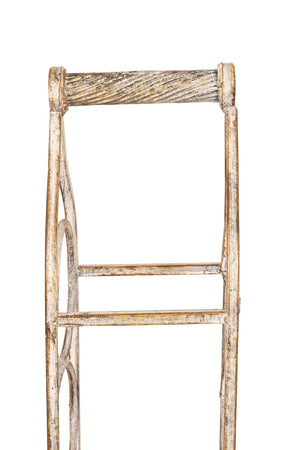 Biscottini Cantinetta Portabottiglie Biscottini Ferro Battuto Bianco Anticato 8 Posti