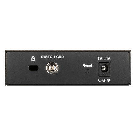 D-Link DGS-1100-05V2/E switch di rete Gestito L2 Gigabit Ethernet (10/100/1000) Nero