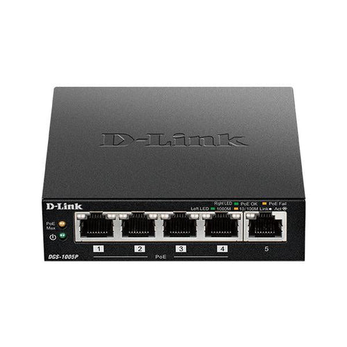 D-LINK SWITCH 5 PORTE GIGABIT POE+ DESKTOP
