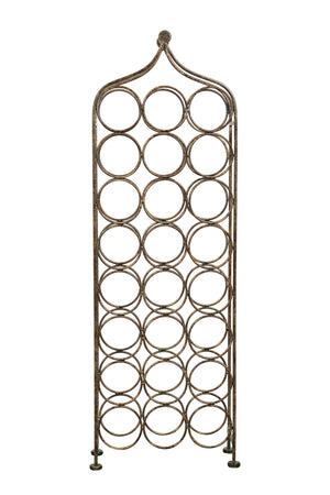 Biscottini Biscottini Portabottiglie Cantinetta 24 Bottiglie Ferro Battuto Anticata