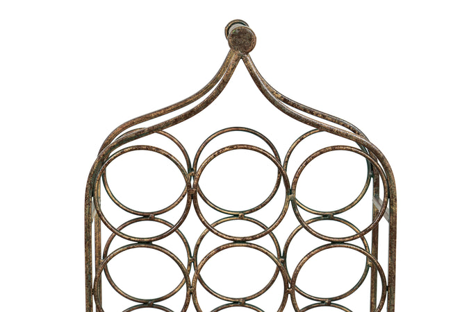 Biscottini Biscottini Portabottiglie Cantinetta 24 Bottiglie Ferro Battuto Anticata