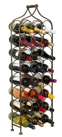 Biscottini Biscottini Portabottiglie Cantinetta 24 Bottiglie Ferro Battuto Anticata