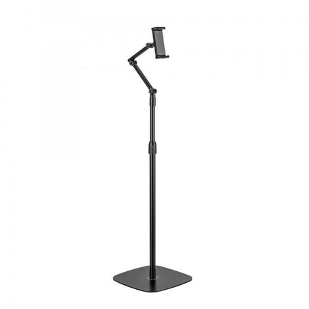 Supporto da pavimento per tablet InLine con piastra di base - fino a 12,9" - nero