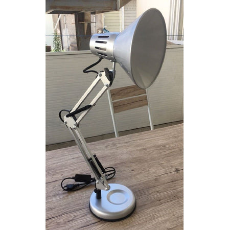 Lampada Da Scrivania Con Braccio Snodabile Attacco E27 Luce Tavolo Per Ufficio