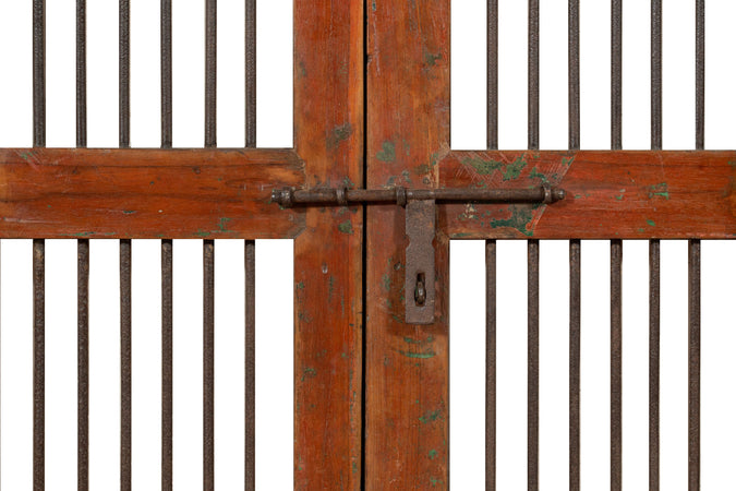 Biscottini Porta portone in legno massello e ferro da interno o da esterno vecchia e antica medievale scorrevole