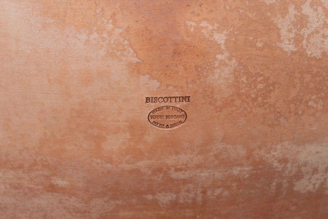 Biscottini Giara liscia invecchiata, in terracotta toscana 100% Made in Italy interamente Lavorata a Mano L70xPR70xH84 cm