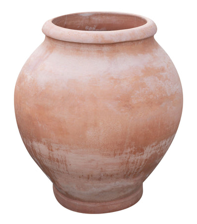 Biscottini Biscottini Giara terracotta toscana liscia invecchiata fatta a mano D70 H84