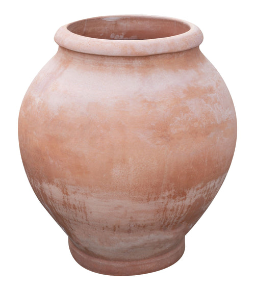 Biscottini Biscottini Giara terracotta toscana liscia invecchiata fatta a mano D70 H84