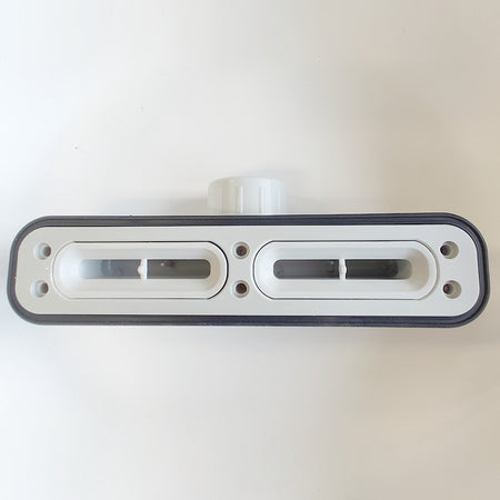 Piatto doccia 80x120 effetto cemento bianco scarico laterale | Piletta Gratis STAR VINCENT