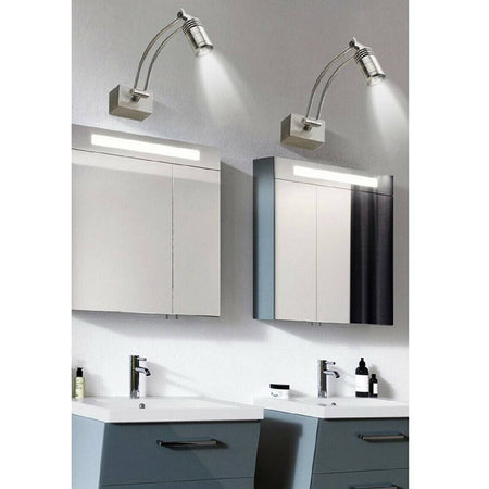 Applique Led Orientabile 3watt Lampada Per Specchio Luce 6500k 3000k 4000k F08-a