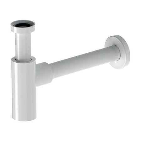 Sifone bianco opaco per lavandino telescopico e ispezionabile