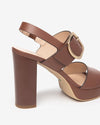 Nero Giardini sandali donna in pelle cuoio E513354D400