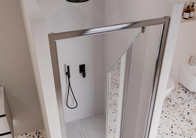 Porta doccia 1 anta battente trasparente h195 6mm Adele