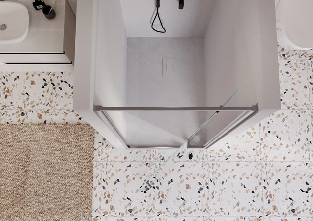 Porta doccia 1 anta battente trasparente h195 6mm Adele