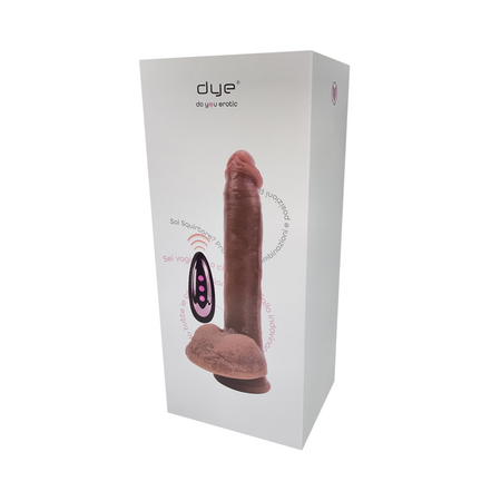 Dildo Realistico con Vibrazione Spinta e Riscaldamento 22 cm Ventosa Telecomando