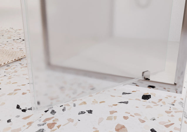 Box doccia 3 lati a porta battente opaco h195 6mm Adele