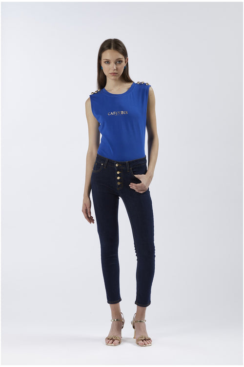 PANTALONE SKINNYCON BOTTONIERA
