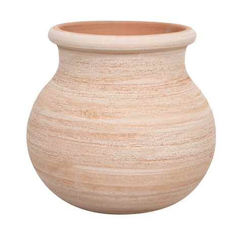 Biscottini Biscottini Vaso Conca Provenzale Artigianale Terracotta Galestro Italiano 31x29