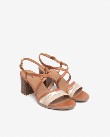 Nero Giardini sandali donna beige-cuoio-oro E513440D453