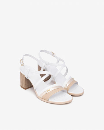 Nero Giardini sandali donna beige-bianco-oro E513441D453