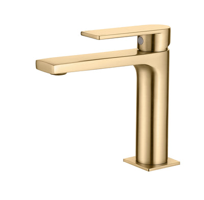 Miscelatore Lavabo oro spazzolato finitura pvd ALPHA