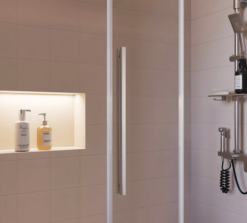 Porta doccia scorrevole trasparente H195 8mm anticalcare EUCLIDE