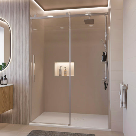 Porta doccia scorrevole trasparente H195 8mm anticalcare EUCLIDE