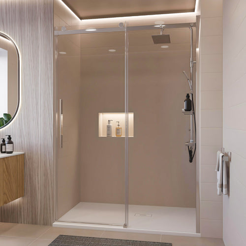 Porta doccia scorrevole trasparente H195 8mm anticalcare EUCLIDE