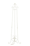 Biscottini Portaquadro in ferro battuto finitura bianca anticata L53xPR96xH150 cm