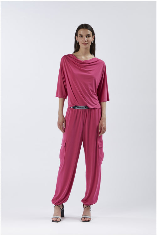 PANTALONE CARGO IN JERSEY