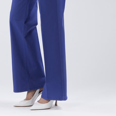 PANTALONE WIDE LEG TINTO CAPO