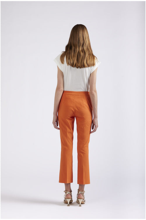 PANTALONE CROPPED FLARE TESSUTO SUPERSTRETCH
